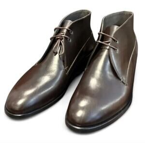 Robert Clergerie Men's Serge-Dese Boots Dark Brown Leather Size 11 US 44 EU NIB